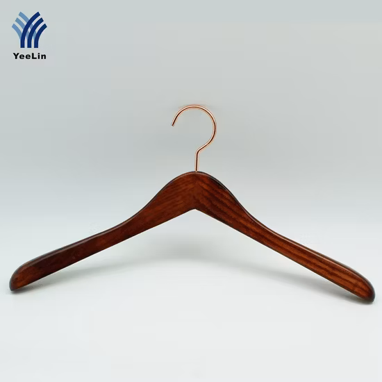 Cabide de madeira antiderrapante para loja de tecidos Yeelin (YL-a003)